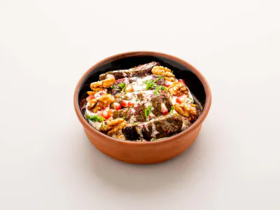 stuffed vine leaves fatteh